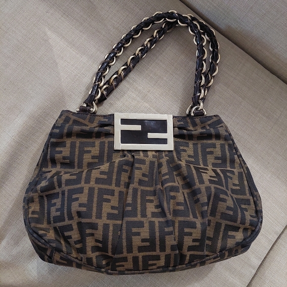 Fendi Handbags - Fendi zucca shoulder bag.